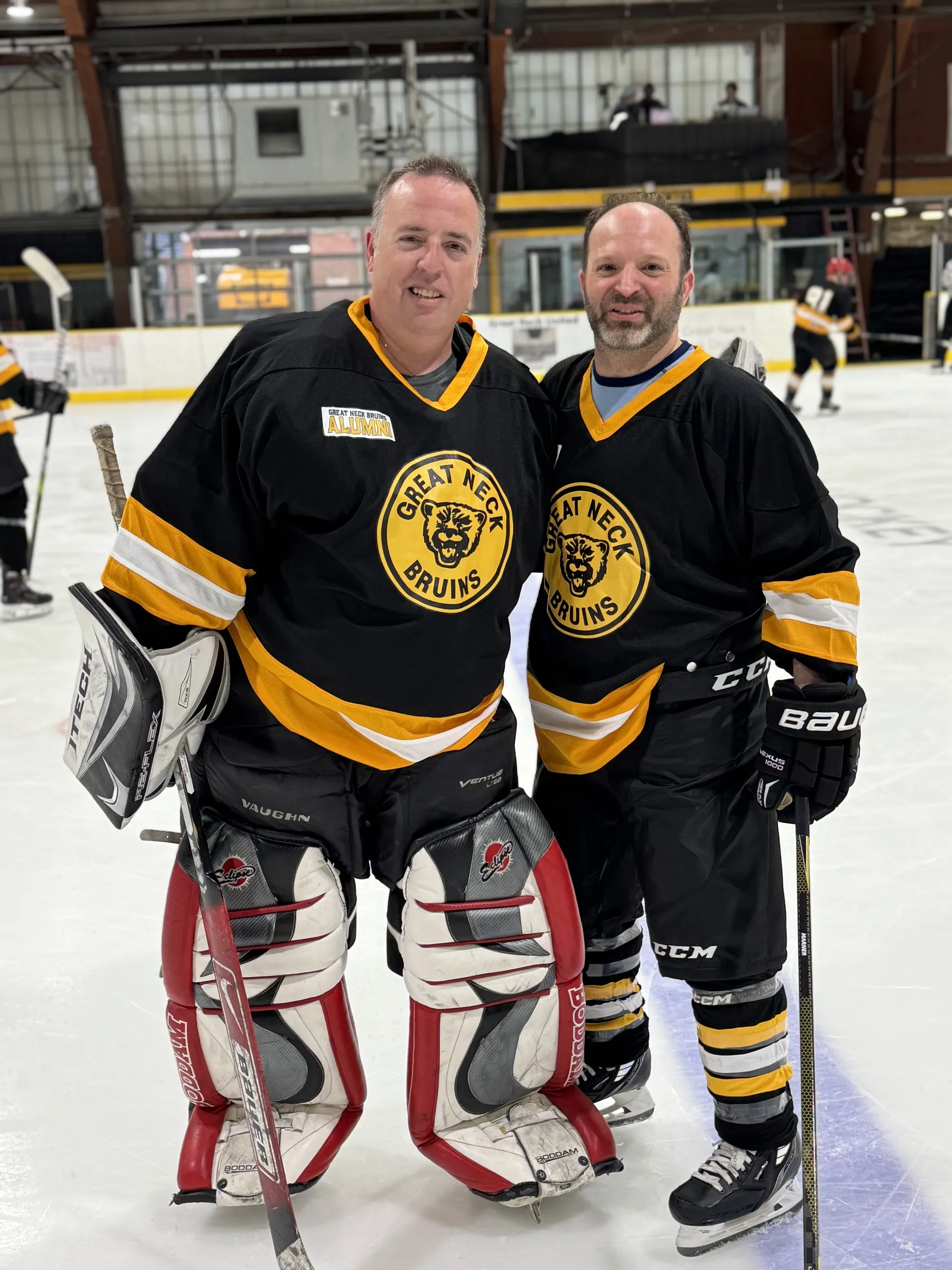 Rich Faraci in goalie gear