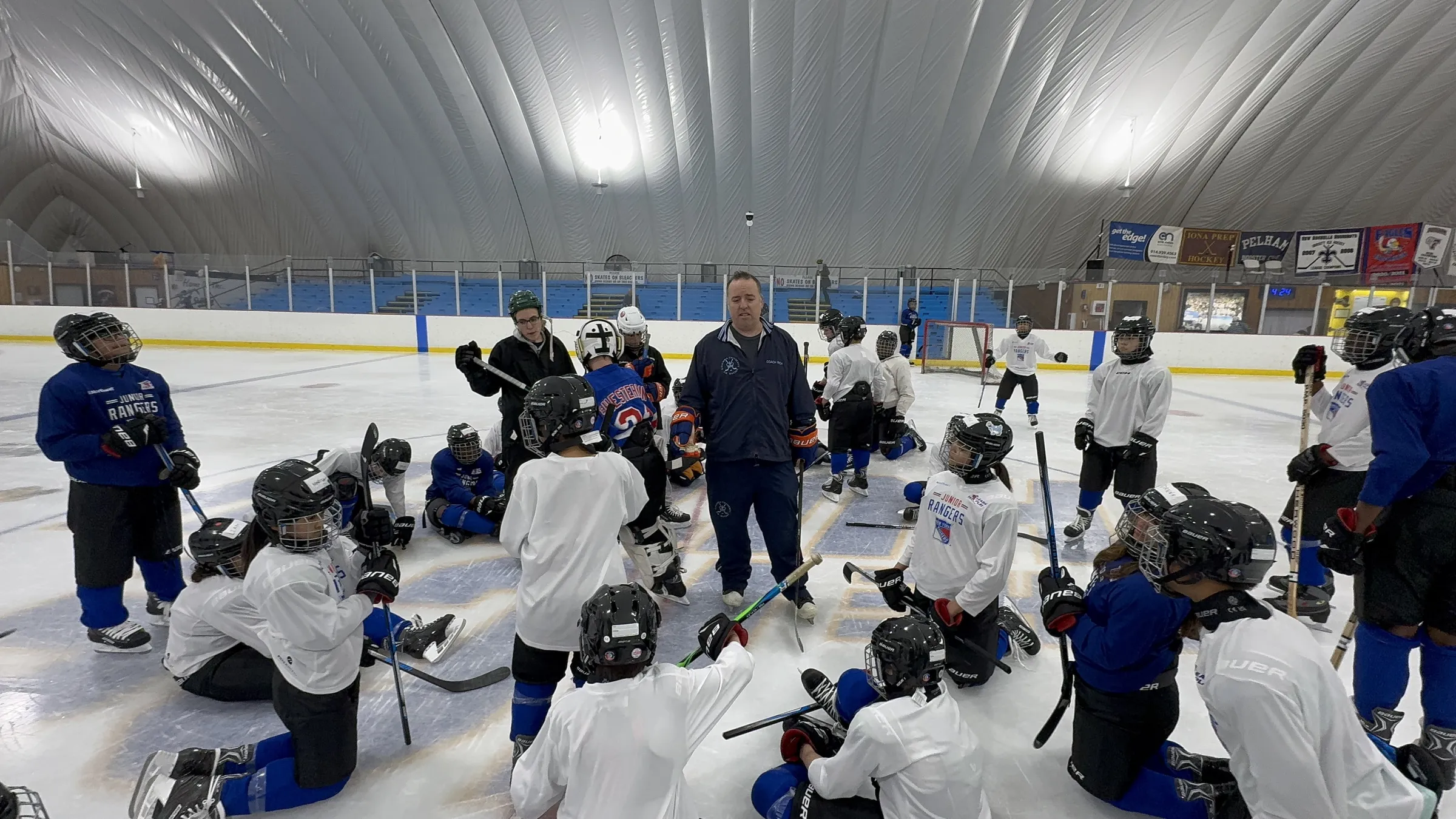 Hockey practice session